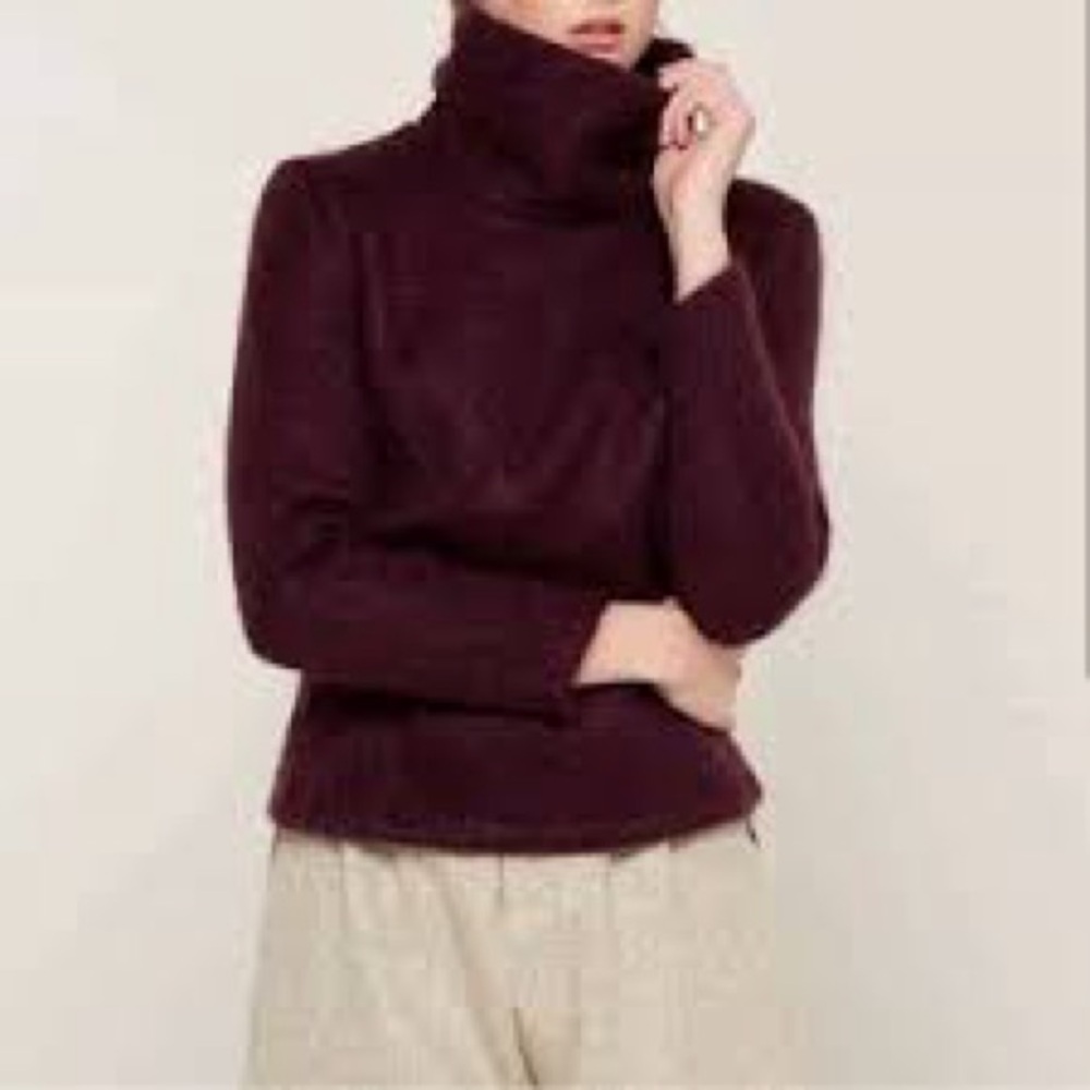 Talks weijl Elegant Plum Turtleneck Sweater